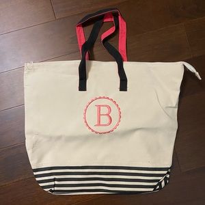 Large “B” Letter Tote